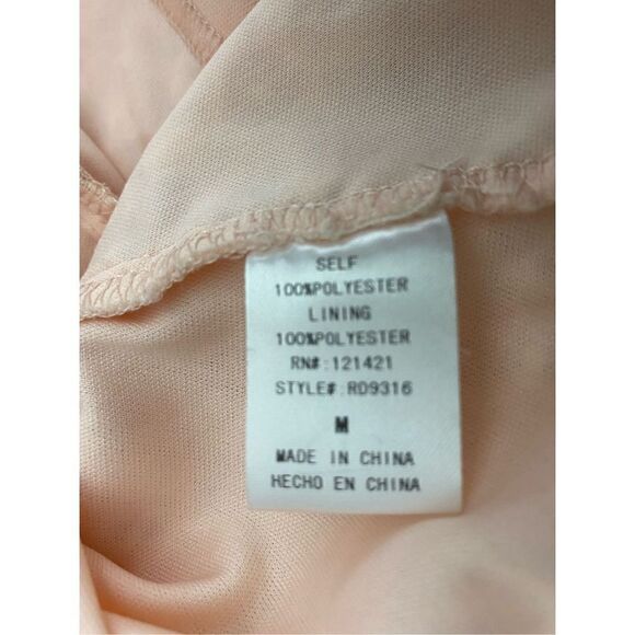 Ellison Blush Pink Crochet Overlay Mini Dress - Picture 5 of 6